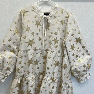 Sister Jane gold star tired dress.